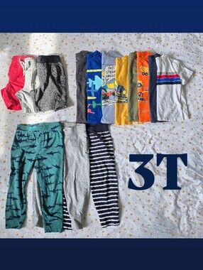 Lot Of Toddler Mix & Match Tee and Pants - Multicolor (3T) *14 Pieces*